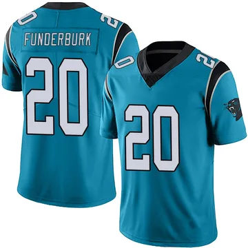 Youth Nike Carolina Panthers Tyrek Funderburk Blue Alternate Vapor Untouchable Jersey - Limited