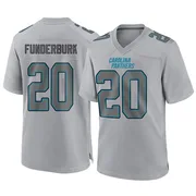 Youth Nike Carolina Panthers Tyrek Funderburk Gray Atmosphere Fashion Jersey - Game
