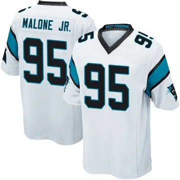 Youth Nike Carolina Panthers Tywone Malone Jr. White Jersey - Game