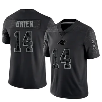 Youth Nike Carolina Panthers Will Grier Black Reflective Jersey - Limited