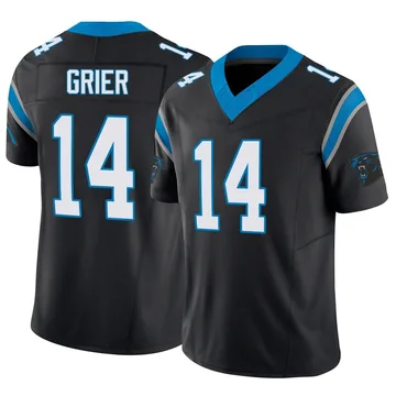Youth Nike Carolina Panthers Will Grier Black Vapor F.U.S.E. Jersey - Limited