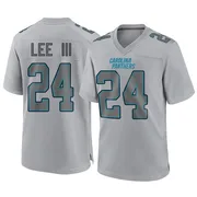 Youth Nike Carolina Panthers Will Lee III Gray Atmosphere Fashion Jersey - Game