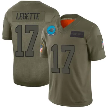Youth Nike Carolina Panthers Xavier Legette Camo 2019 Salute to Service Jersey - Limited