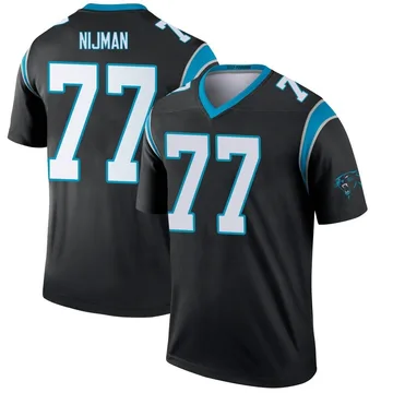 Youth Nike Carolina Panthers Yosh Nijman Black Jersey - Legend