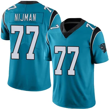Youth Nike Carolina Panthers Yosh Nijman Blue Alternate Vapor Untouchable Jersey - Limited