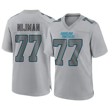 Youth Nike Carolina Panthers Yosh Nijman Gray Atmosphere Fashion Jersey - Game