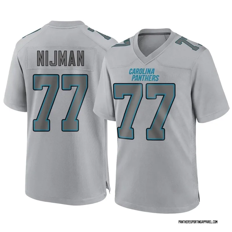 Youth Nike Carolina Panthers Yosh Nijman Gray Atmosphere Fashion Jersey - Game
