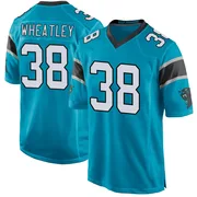 Youth Nike Carolina Panthers Zakee Wheatley Blue Alternate Jersey - Game