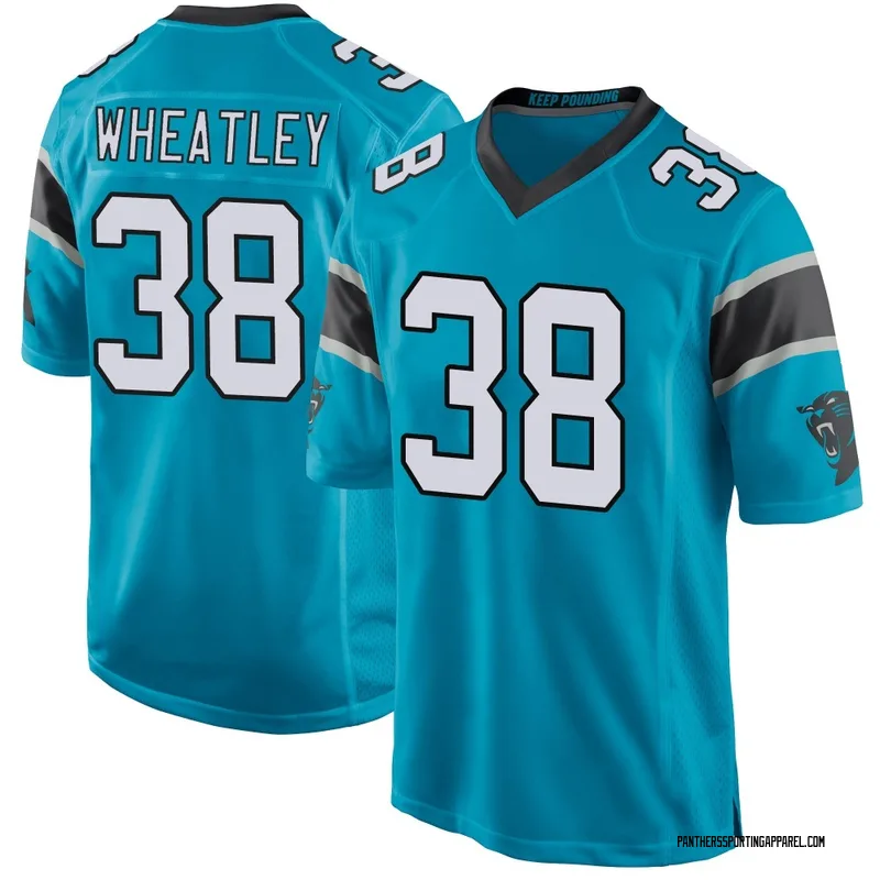 Youth Nike Carolina Panthers Zakee Wheatley Blue Alternate Jersey - Game