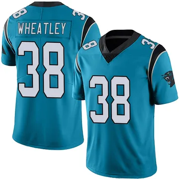 Youth Nike Carolina Panthers Zakee Wheatley Blue Alternate Vapor Untouchable Jersey - Limited